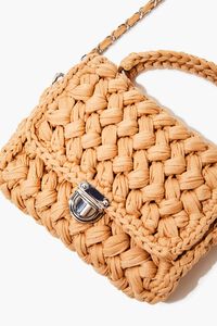 NATURAL Basketwoven Crossbody Bag, image 5