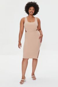 WALNUT Plus Size Cutout Midi Dress, image 4
