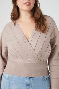 GOAT Plus Size Plunging Dolman-Sleeve Sweater, image 5