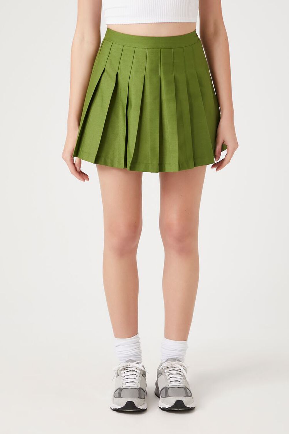 OLIVE Pleated Mini Skirt, image 2