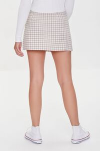 BEIGE/MULTI Plaid Mini Skirt, image 4