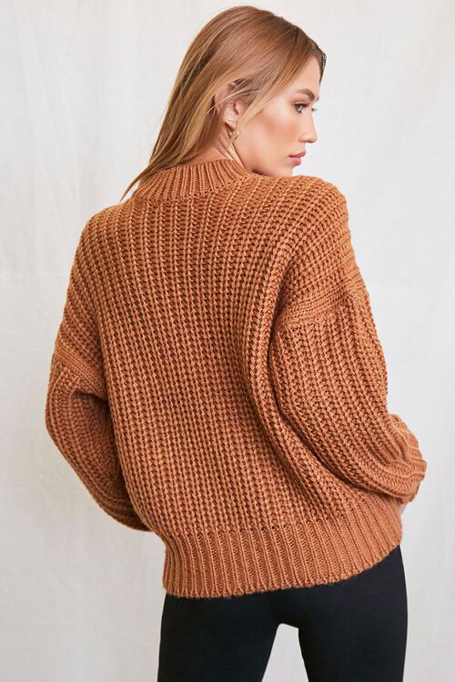 CAMEL Ribbed Drop-Sleeve Sweater, image 3