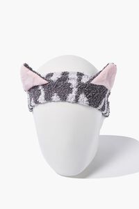 GREY Striped Cat-Ear Headwrap, image 2