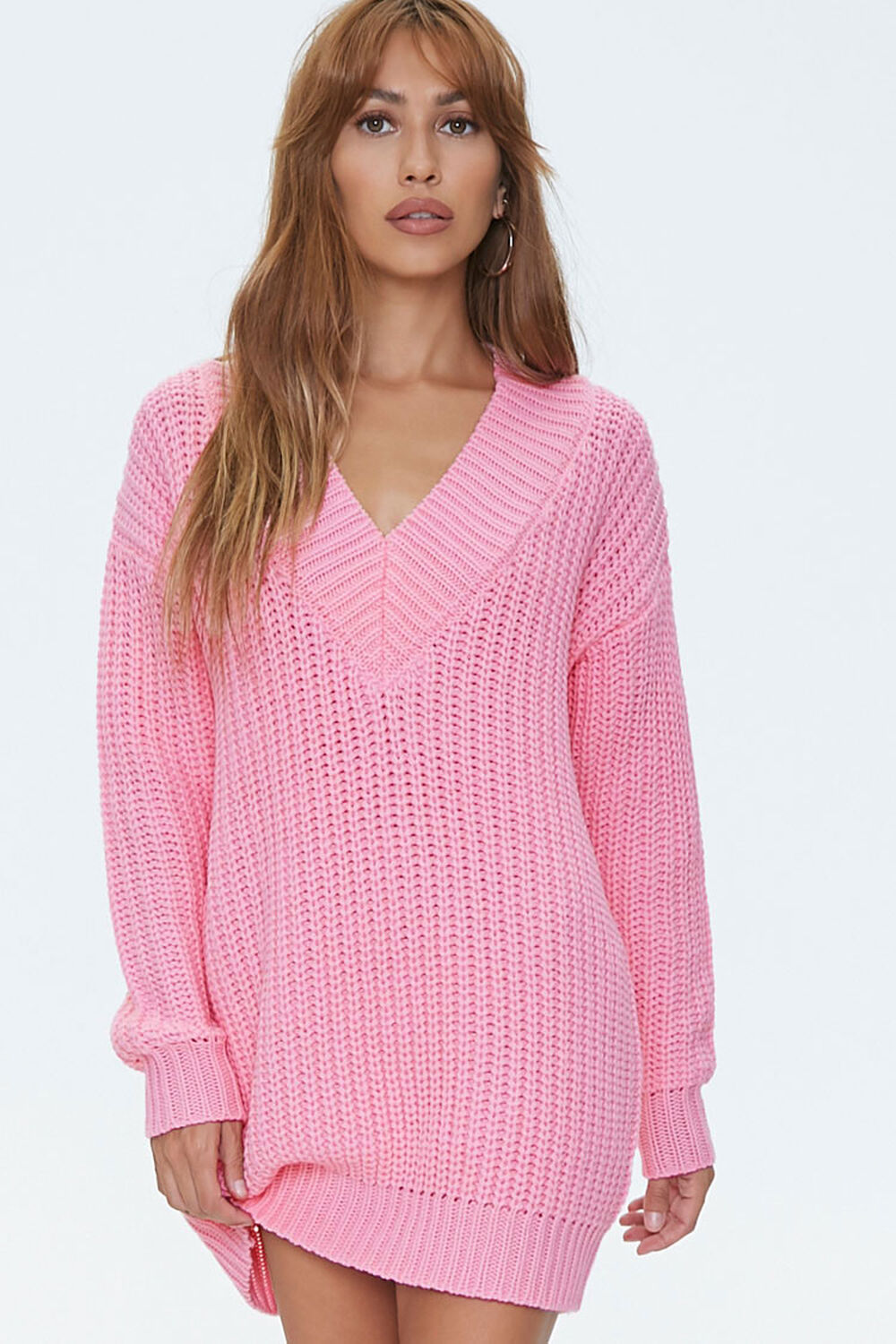 PINK Drop-Sleeve Sweater Dress, image 1
