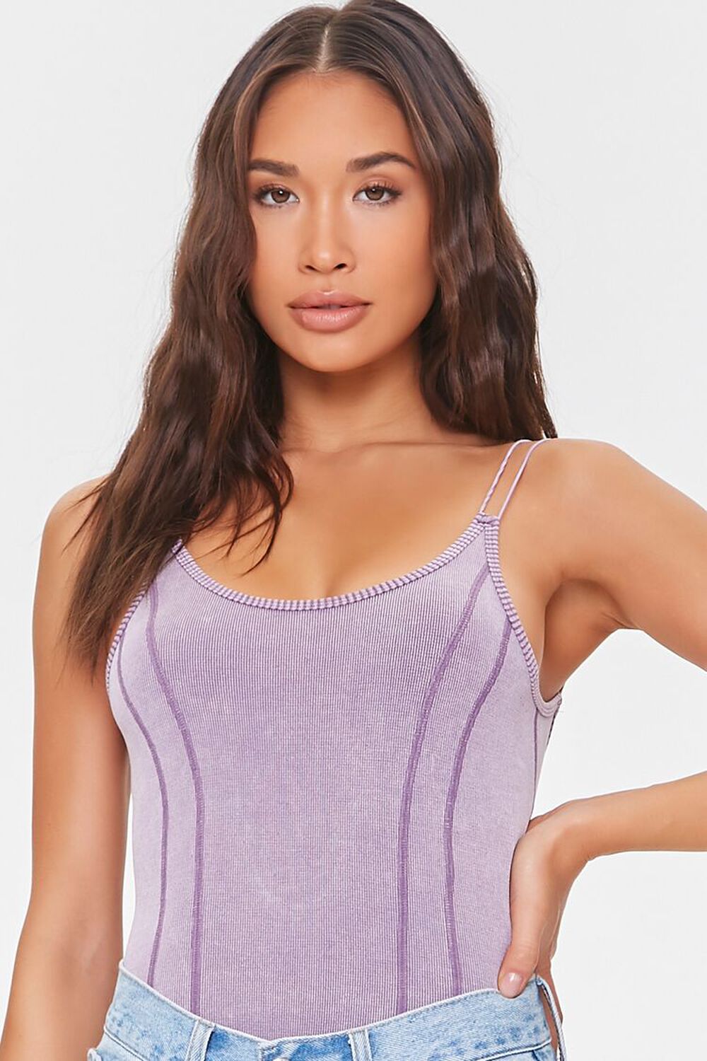 ORCHID Mineral Wash Seamless Bodysuit, image 1