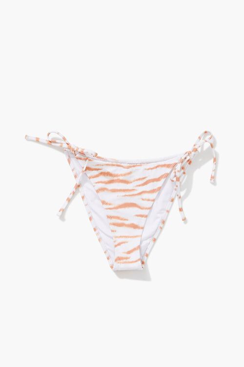 TAN/MULTI Tiger Print String Bikini Bottoms, image 6