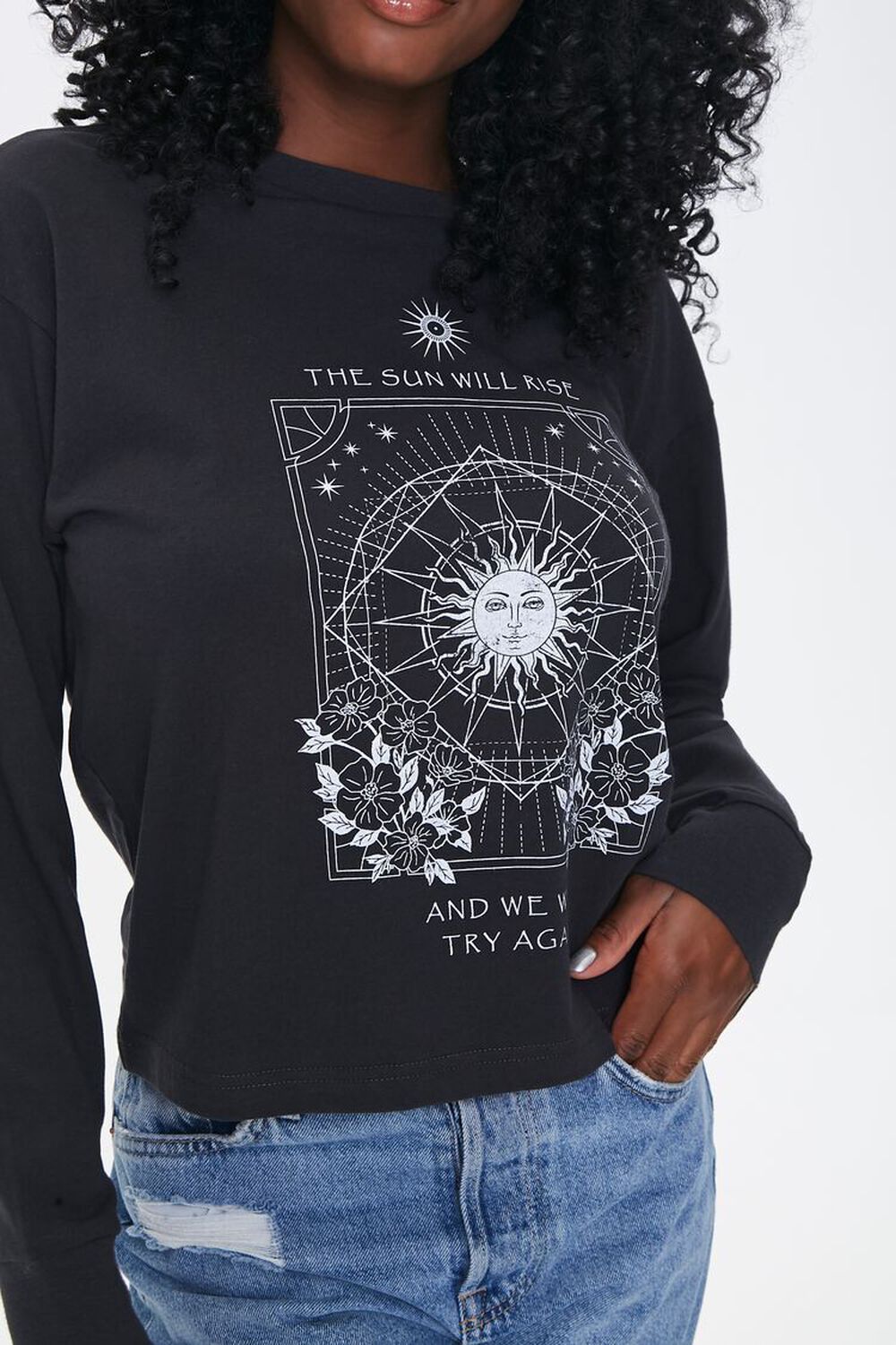 Floral Sun Graphic Top, image 1
