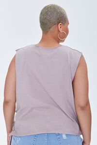 GREY/MULTI Plus Size Dreaming Muscle Tee, image 3