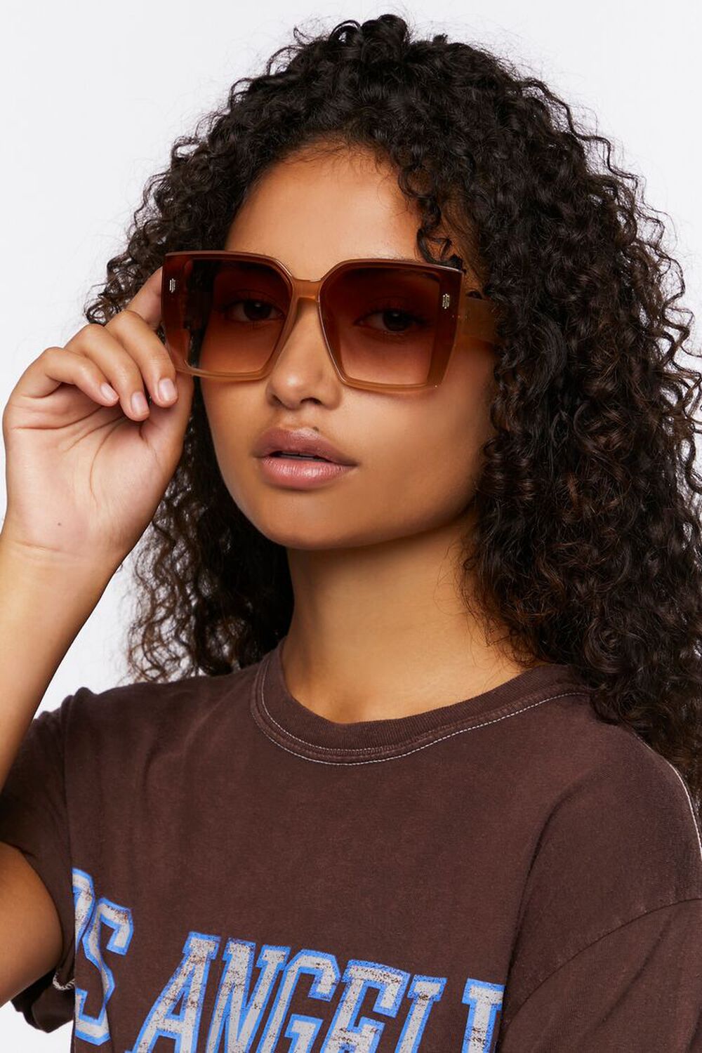Tinted Square Sunglasses, image 1