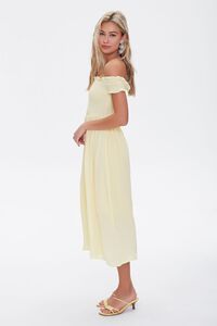 YELLOW Smocked Off-the-Shoulder Dress, image 3