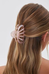 PINK/MULTI Marbled Cutout Claw Clip, image 1