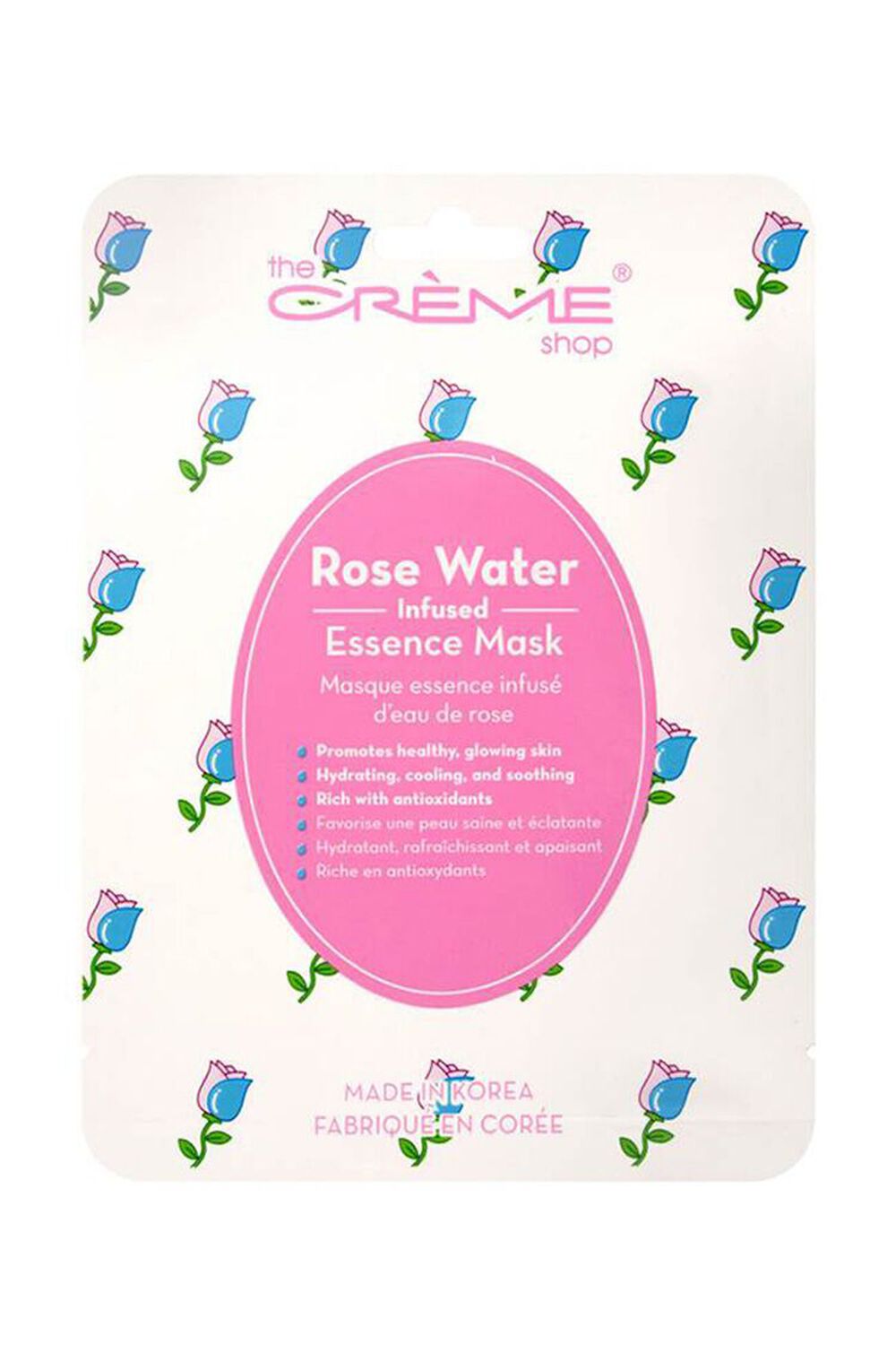 WHITE/MULTI The Crème Shop Rose Water Face Mask, image 1