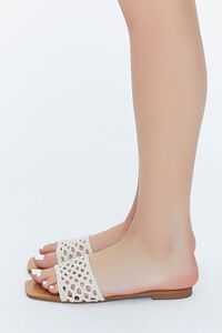 NATURAL Macrame Slip-On Sandals, image 2