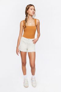 MAPLE Ruched-Strap Ribbed Bodysuit, image 4