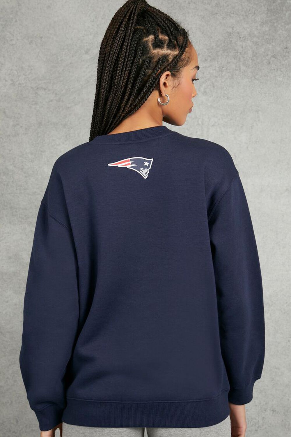 BLUE/MULTI New England Patriots Graphic Pullover, image 3