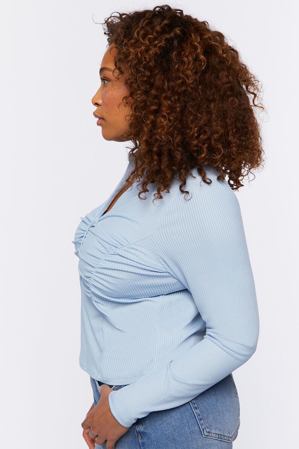 Plus Size Ruched-Bust Shirt, image 2