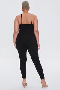 BLACK Plus Size Fitted Cami Jumpsuit, image 3