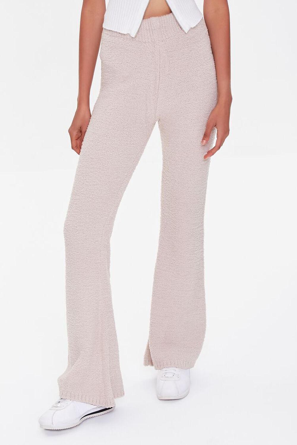 TAUPE High-Rise Flare Pants, image 2