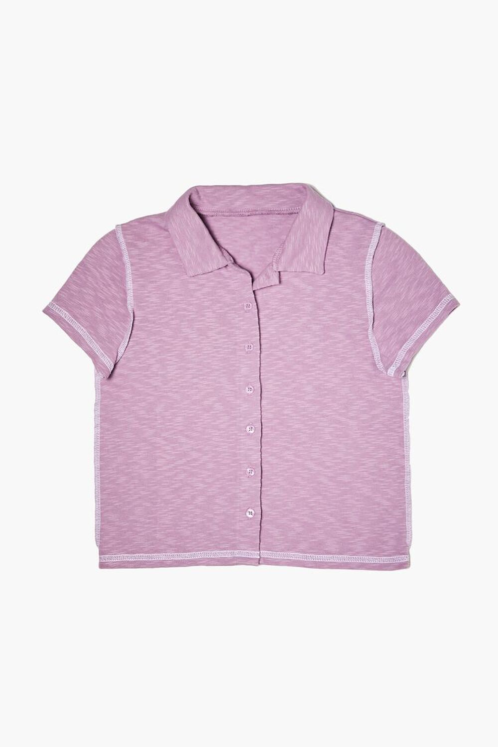 LAVENDER Girls Button-Front Shirt (Kids), image 1