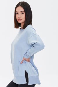 BLUE Embroidered Love Pullover, image 2