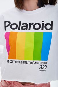 WHITE/MULTI Polaroid Logo Crop Top, image 5