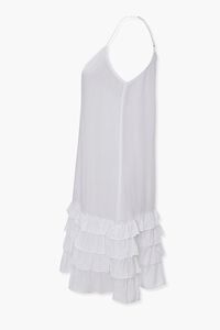 WHITE Tiered Ruffle Shift Dress, image 2