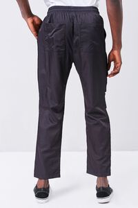 BLACK Drawstring Zippered Cargo Pants, image 4