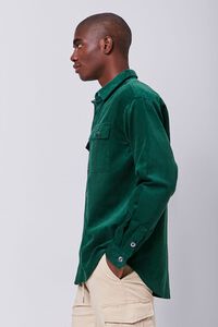 GREEN Buttoned Corduroy Jacket, image 2