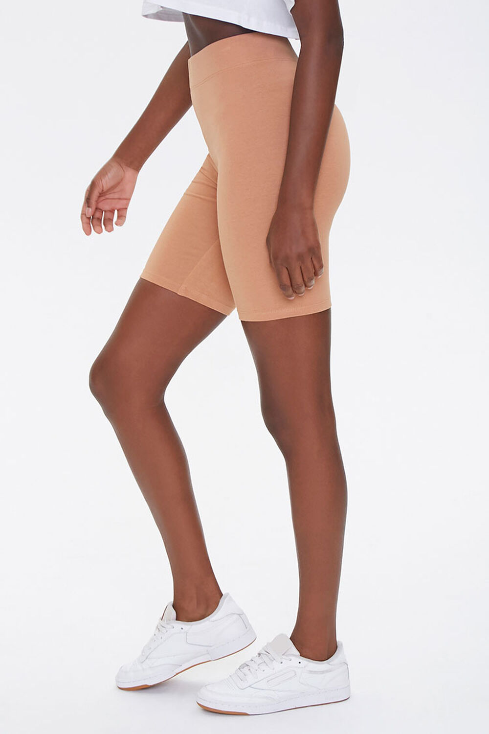 CAMEL Basic Cotton-Blend Biker Shorts, image 3
