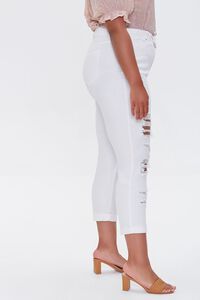 WHITE Plus Size Boyfriend Jeans, image 3