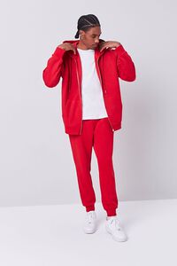 RED Fleece Zip-Up Hoodie, image 4