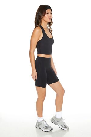 Forever 21 Black Activewear Crop Leggings With Braided Open Side Size M -  $15 - From Christie