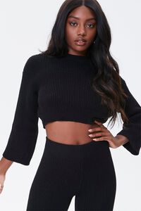 BLACK Drop-Sleeve Sweater, image 4