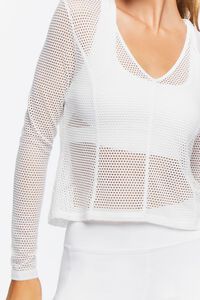 WHITE Active Mesh Netted Top, image 5