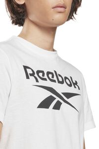 WHITE Reebok Identity Big Logo Tee, image 5