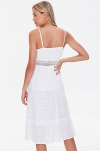 WHITE Lace-Trim Cami Dress, image 3