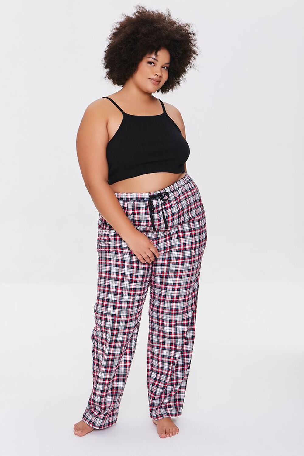 Women's Plus Size Print Flannel Pajama Pants