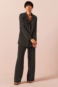 Striped Button-Front Blazer, image 3