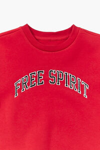 RED/MULTI Kids Free Spirit Pullover (Girls + Boys), image 3