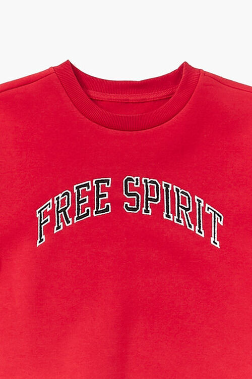 RED/MULTI Girls Free Spirit Pullover (Kids), image 3