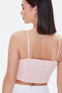 IVORY/PINK Striped Cropped Cami, image 3