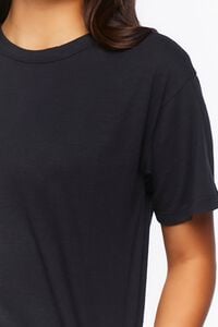 BLACK Relaxed Crew Tee, image 5