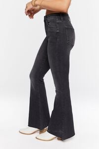 WASHED BLACK Mid-Rise Flare Jeans, image 4