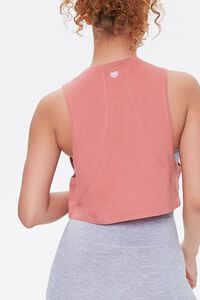FADED ROSE Active Cropped Muscle Tee, image 3