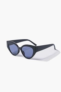 BLACK/BLACK Tinted Cat-Eye Sunglasses, image 4