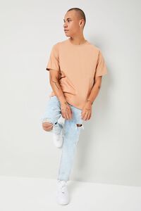 LIGHT BROWN Essential High-Low Tee, image 4