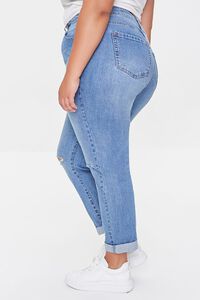 MEDIUM DENIM Plus Size Premium Boyfriend Jeans, image 3