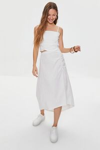 WHITE Kendall + Kylie Linen-Blend Skirt, image 5