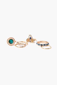Emerald Charm Ring Set, image 1
