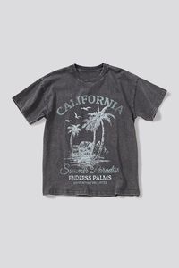 CHARCOAL California Graphic Mineral Wash Tee, image 1